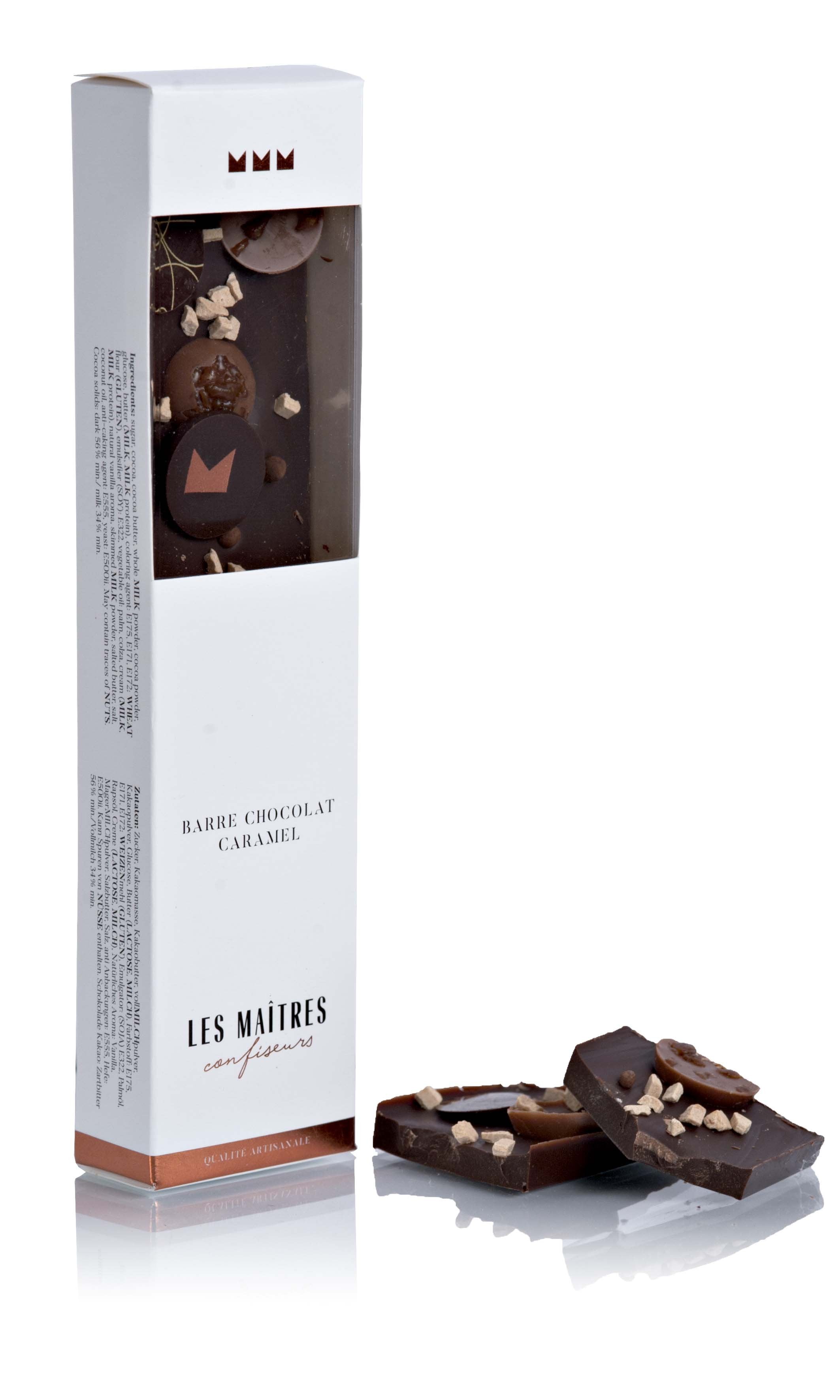 Barre Chocolat Caramel 120g – Les Maîtres Confiseurs